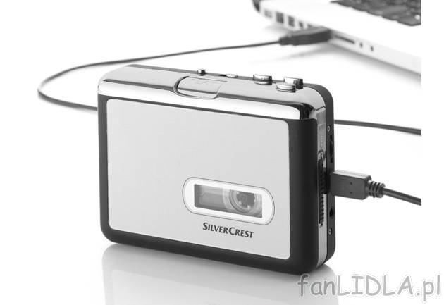 Konwerter cyfrowo- analogowy do zgrywania kaset audio Silvercrest, cena 79,90 PLN ...