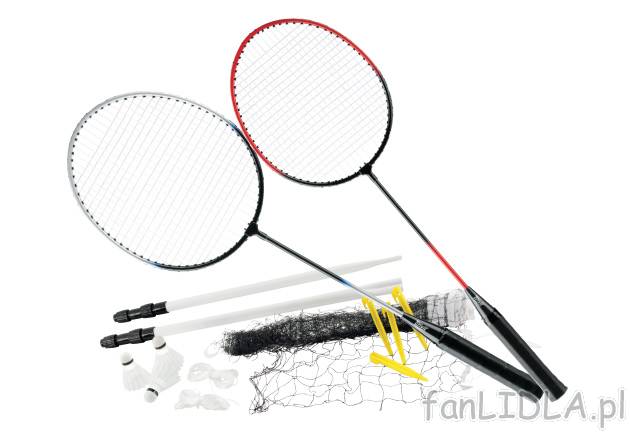 Komplet do badmintona Crivit Sports, cena 49,99 PLN za 1 opak. 
- dla 4 graczy: ...