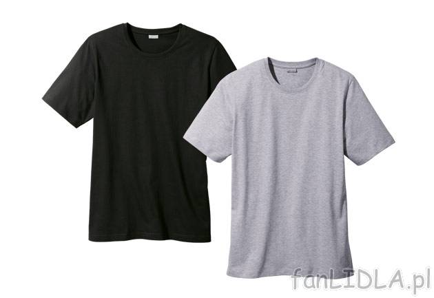 T-shirt 2 szt. Livergy, cena 29,99 PLN za 1 opak. 
- materiał: 100% bawełna 
- ...