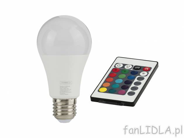 Lampa LED z efektem kolorystycznym , cena 24,99 PLN 
- 4 tryby zmiany koloru lub ...