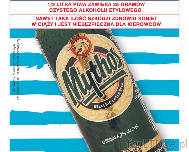 Piwo mythos , cena 2,99 PLN za 500 ml 
- Bardzo orzeźwiające, mocno gazowane ...