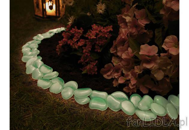 Dekoracyjne kamienie świecące Melinera, cena 9,99 PLN za 1 opak. 
- świecące ...