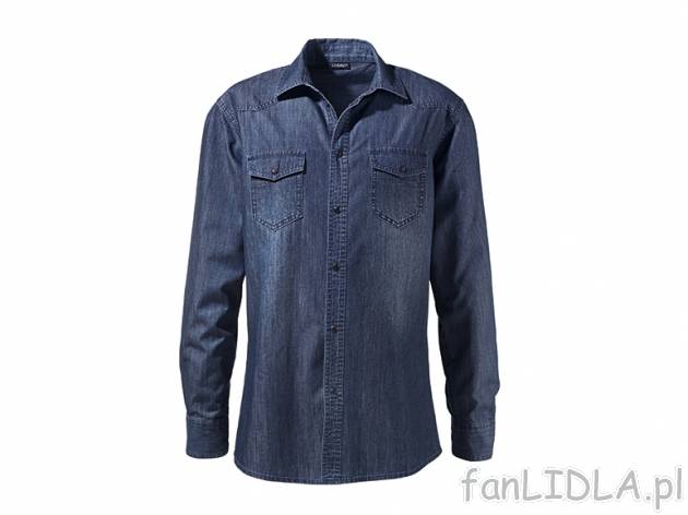 Koszula jeansowa Livergy, cena 39,00 PLN za 1 szt. 
- 5 kolorów do wyboru 
- ...