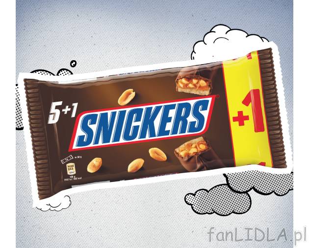 Snickers, Mars lub Twix , cena 5,55 PLN za 280/300 g/1 opak. 
-  Różne rodzaje.