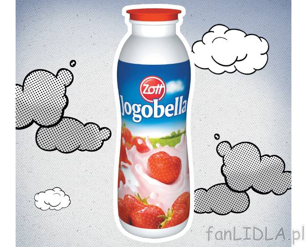 Zott Jogobella jogurt pitny , cena 1,59 PLN za 250 g/1 opak. 
-  Różne rodzaje.