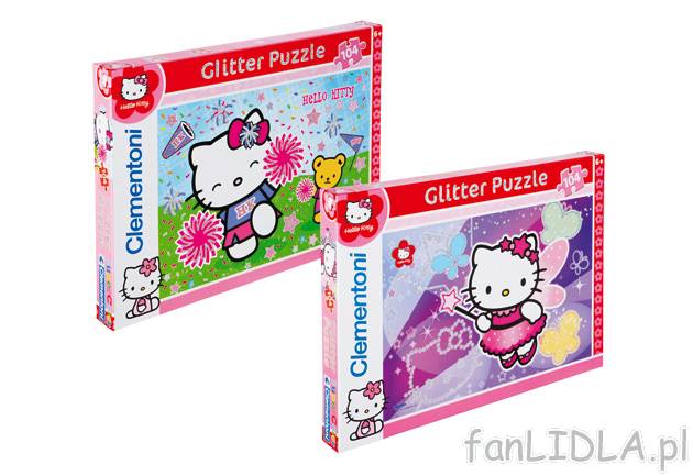 Puzzle Hello Kitty , cena 12,99 PLN za 1 opak. 
- 104 części 
- dla dzieci od ...