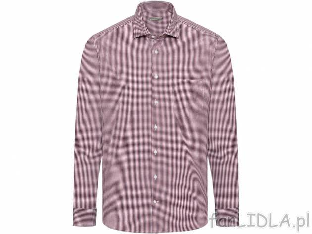 Koszula męska w kratkę, cena 49,99 PLN 
- 100% bawełny
- rozmiary: 41-45
- ...