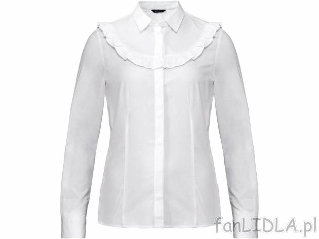 Koszula , cena 49,99 PLN. Koszula damska z aplikacją falbanki. 
- 100% bawełny ...