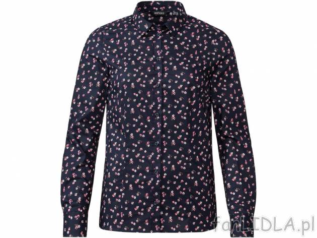 Koszula damska w kwiaty, cena 49,99 PLN. 
- 100% bawełny
- rozmiary: 38-46
- ...
