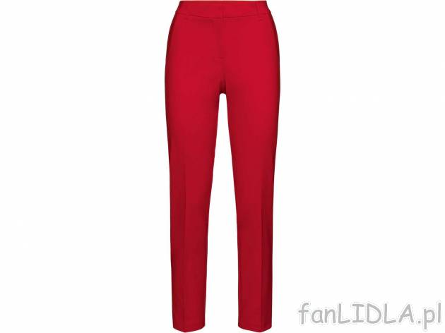 Cygaretki , cena 44,99 PLN. Damskie spodnie w kant w odważnym kolorze czerwonym. ...