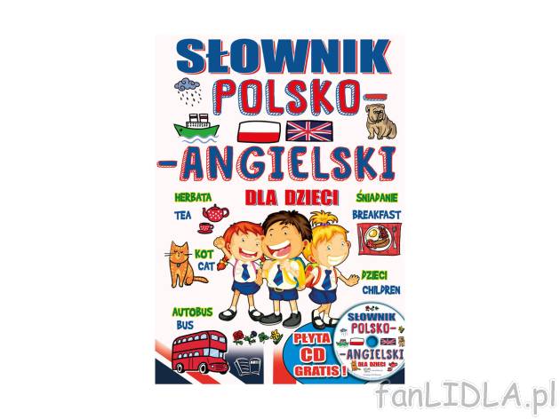 Słownik polsko-angielski dla dzieci + CD , cena 32,99 PLN