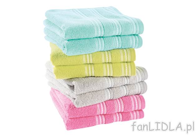 Ręczniki frotte Miomare, cena 22,00 PLN za 1 opak. 
- chłonne i wytrzymałe 
- ...