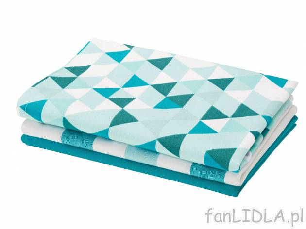 Ręczniki kuchenne w geometryczne wzory, 3 szt.* , cena 5,99 PLN 
- 100% bawełny
- ...