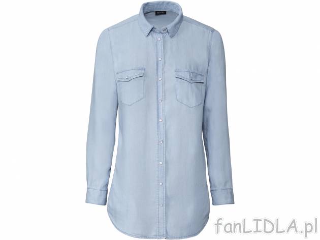 Długa koszula z lyocellu , cena 39,99 PLN 
- 100% lyocell TencelTM 
- rozmiary: ...