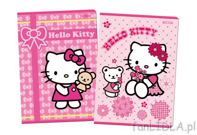 Zeszyt Hello Kitty A5, 32 kartki , cena 1,49 PLN za 1 szt. 
- 32 kartki 
- w kratkę ...