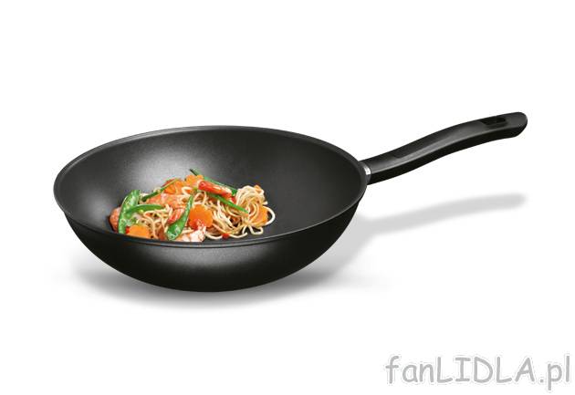 Patelnia wok, średnica 28 cm Ernesto, cena 49,99 PLN za 1 szt. 
- wysokiej jakości, ...