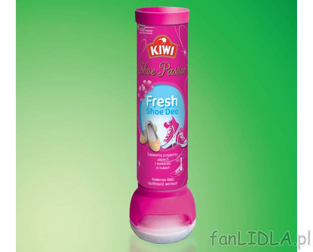 Kiwi Deo fresh , cena 11,99 PLN za 100 ml 
- Dezodorant do obuwia z higieniczną ...