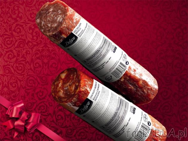 Kiełbasa Chorizo lub Salchichon Vela , cena 14,99 PLN za 400 g, 1kg=37,48 PLN. ...