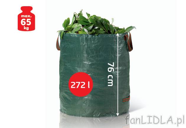 Worek ogrodowy Florabest, cena 15,99 PLN za 1 szt. 
- łatwy do napełnienia &#8211; ...