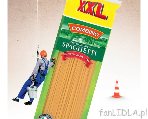 Makaron Spaghetii , cena 1,99 PLN za 600 g/1 opak. 
- Oryginalny włoski makaron, ...