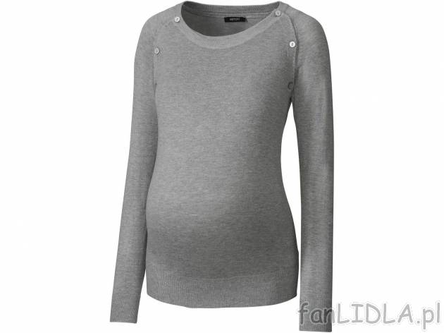 Sweter do karmienia z wiskozą , cena 34,99 PLN 
- 83% wiskozy (Lenzing™ Ecovero™), ...