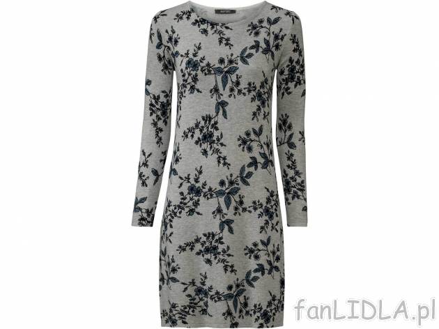 Sukienka z wiskozą w kwiatowe wzory, cena 34,99 PLN 
- 82% wiskozy (Lenzing™ ...