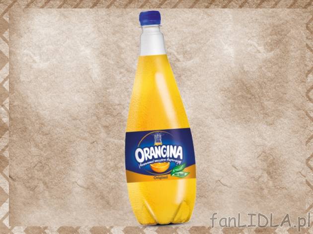 Orangina Original , cena 3,00 PLN za 1,4 l/1 opak., 1 l=2,85 PLN. 
- zawiera sok ...