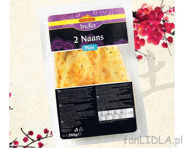 Hinduski chlebek Naan , cena 4,99 PLN za 260g