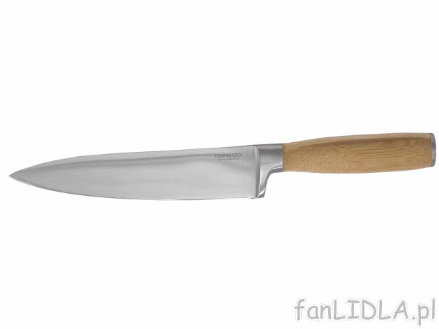 Nóż kuchenny , cena 29,99 PLN 
- ostre ostrze z nierdzewnej stali szlachetnej
- ...