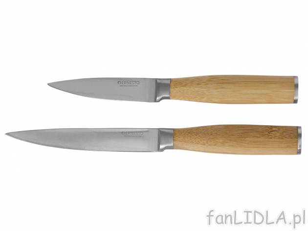 Zestaw 2 noży kuchennych , cena 29,99 PLN 
- ostre ostrze z nierdzewnej stali ...
