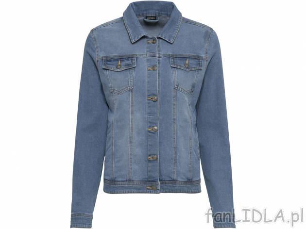 Kurtka jeansowa damska, cena 59,90 PLN  
-  rozmiary: 34-44
-  98% bawełny, 2% elastanu