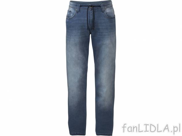 Męskie spodnie z miękkiego jeansu , cena 44,99 PLN 
- rozmiary: 48-56
- wygląd ...