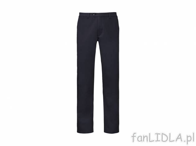 Spodnie z twillu , cena 44,99 PLN  
-  rozmiary: 50-56
-  98% bawełny, 2% elastanu