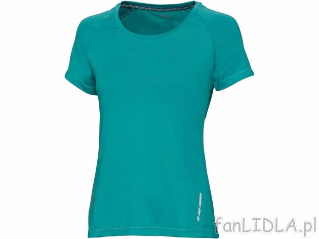 Damski t-shirt , cena 17,99 PLN 
- rozmiary: S-L
- szybkoschnąca i regulująca ...