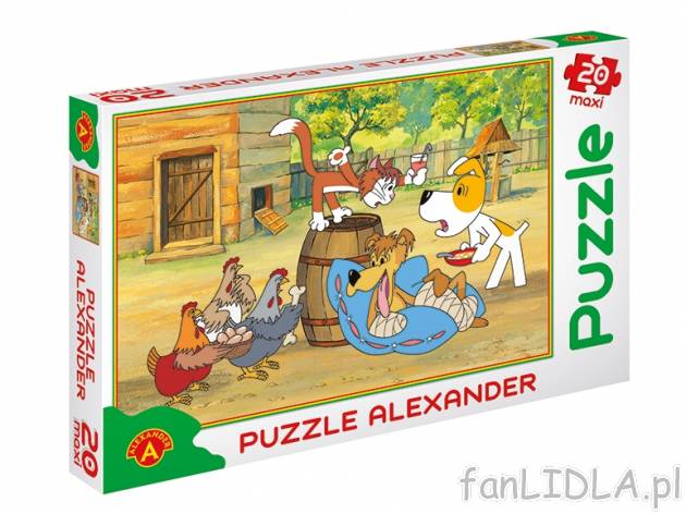 Puzzle , cena 14,99 PLN za 1 szt. 
- duże elementy, każdy zestaw po 20 puzzli ...