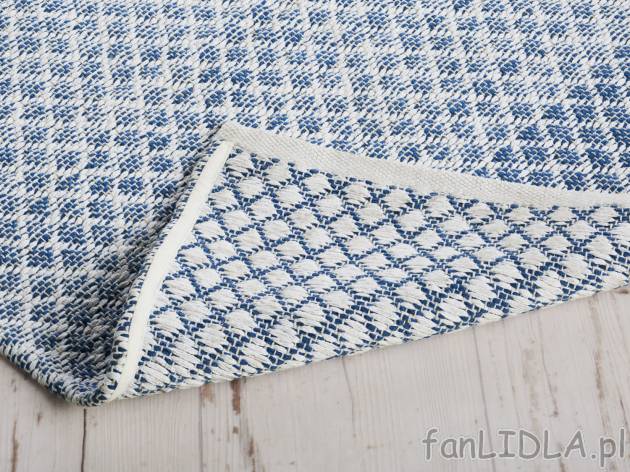 Tkany dywan 67 x 120 cm , cena 29,99 PLN 
- 100% bawełny
- z dekoracyjnym, żakardowym ...