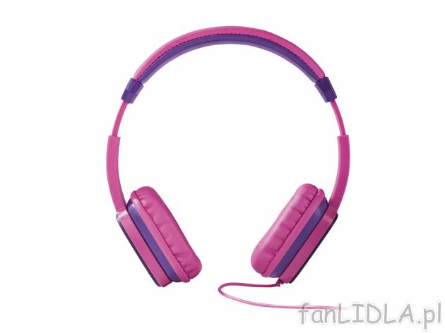 Słuchawki dziecięce , cena 29,99 PLN 
- regulacja szerokości
- głośność ...