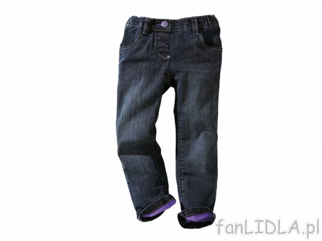 Ocieplane jeansy dziecięce Lupilu, cena 29,00 PLN za 1 para 
- 2 wzory chłopięce
- ...