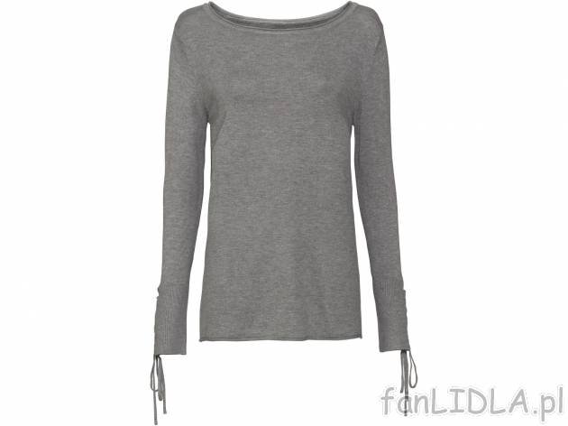 Sweter , cena 39,99 PLN. Damski sweter z okrągłym dekoltem. 
- 80% wiskozy (LENZING™ ...