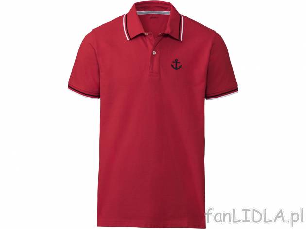 Męska czerwona koszulka polo , cena 29,99 PLN  
-  100% bawełny
-  rozmiary: M-XXL