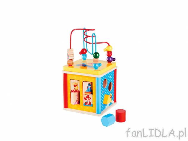 Drewniana zabawka dla dzieci już od wieku 1+, cena 44,99 PLN. Zabawka wspomagająca ...