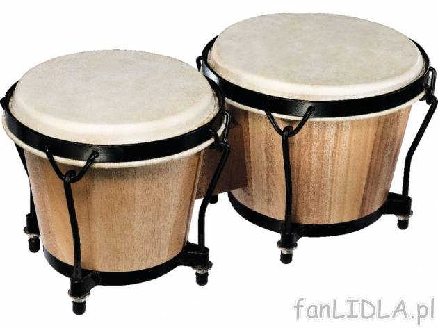 Zestaw bębnów bongo , cena 89,90 PLN za 1 opak. 
- dwa bębny bongo o różnych ...