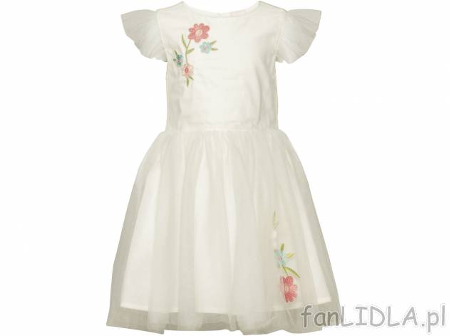 Sukienka dziewczęca , cena 39,99 PLN. Sukienka dla najmłodszych, z krótkim rękawem ...