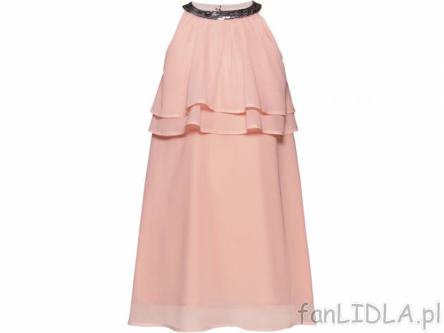 Sukienka , cena 49,99 PLN  
-  rozmiary: 122-164
-  z podszewką z bawełny