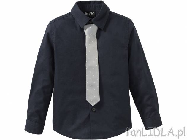 Koszula z krawatem , cena 29,99 PLN. Elegancka koszula chłopięca marki Lupilu. ...