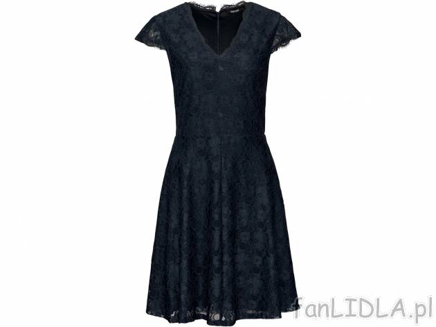 Koronkowa sukienka koktajlowa , cena 65,00 PLN. Elegancka sukienka z krótkim rękawkiem. ...