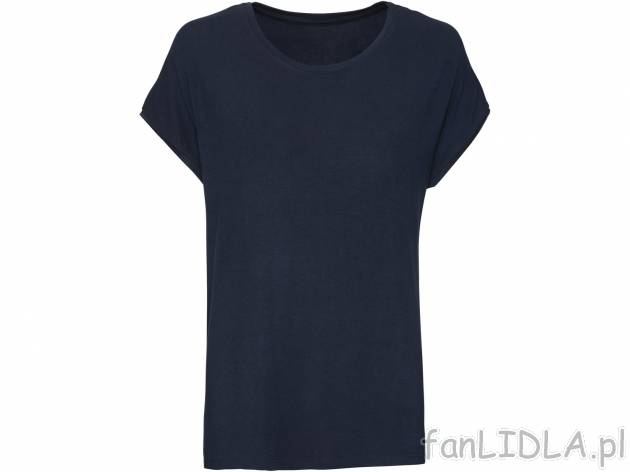 T-shirt , cena 21,99 PLN. Damska koszulka typu T-shirt z okrągłym dekoltem. 
- ...