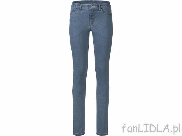 Jeansy , cena 39,99 PLN. Damskie jeansy o wąskich nogawkach. 
- rozmiary: 34-46 ...