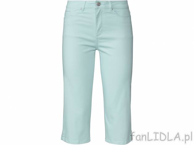 Spodnie twillowe , cena 44,99 PLN. Damskie spodnie o długości nogawek 3/4. 
- ...