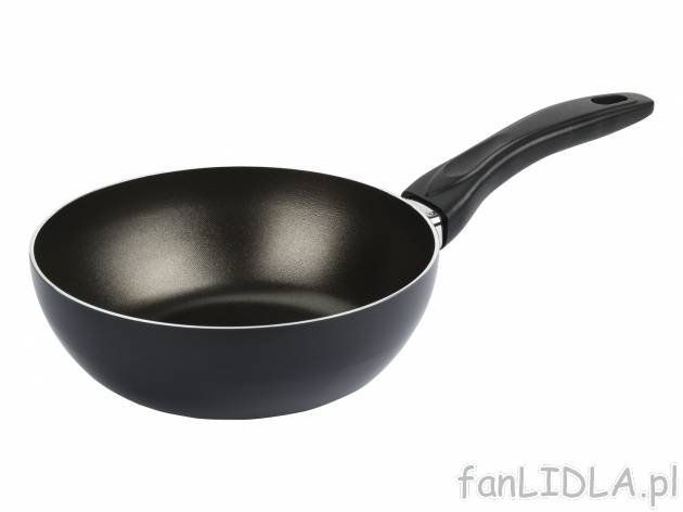 Aluminiowy wok , cena 17,99 PLN. Akcesoria przydatne w każdej kuchni. 
- odporność ...